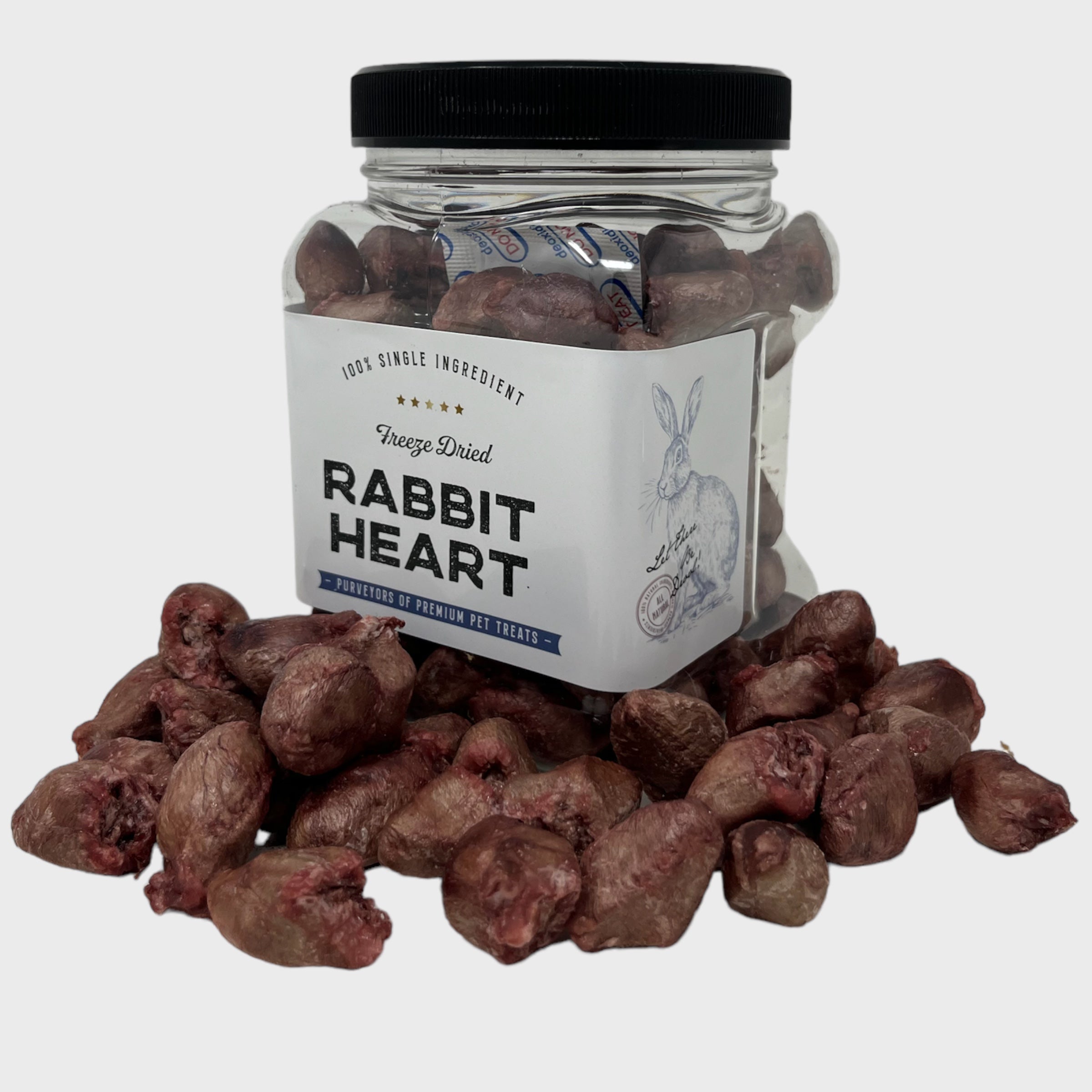 Jacks Premium | Rabbit Heart Treats for Dogs and Cats – Jack's Premium