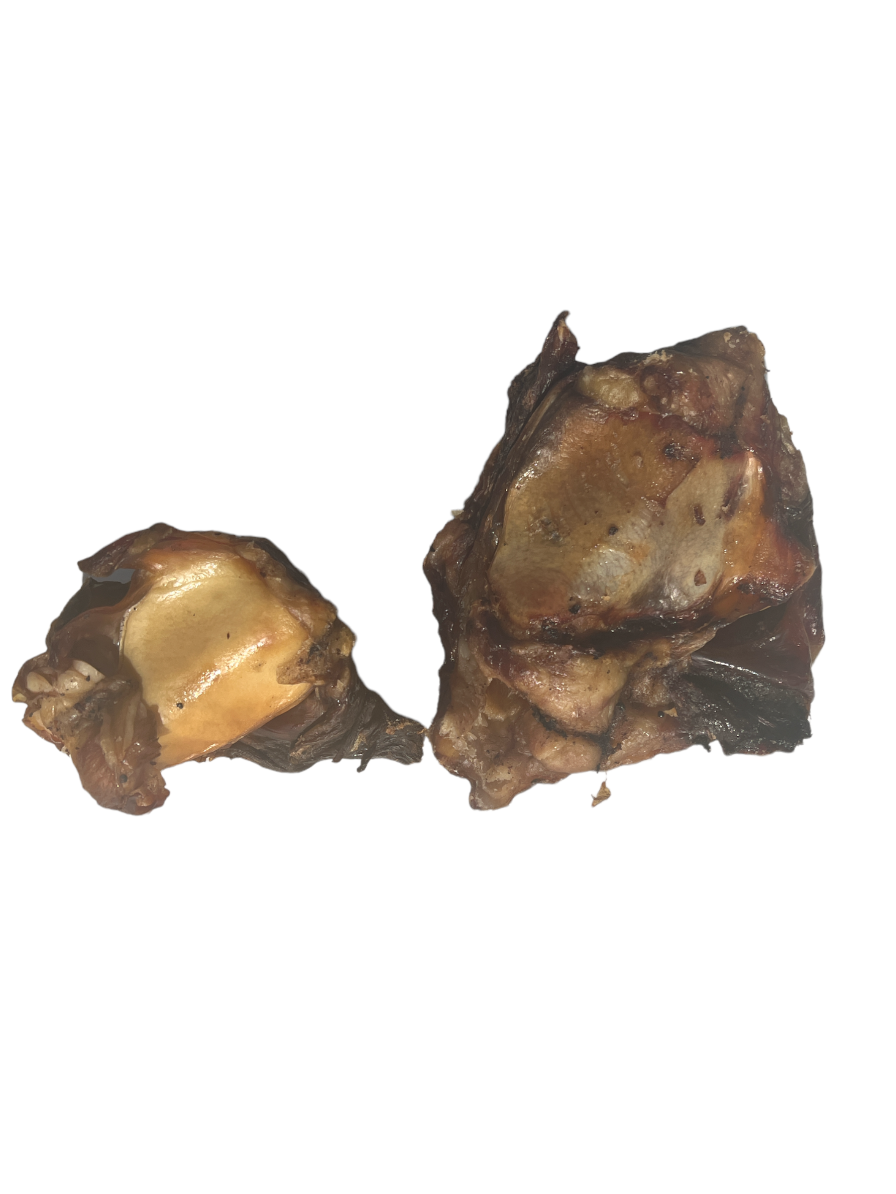 Beef Knee Cap for dogs, comparison of larger and smaller